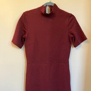 Kit & Ace High Neck Short Sleeve Mini Dress